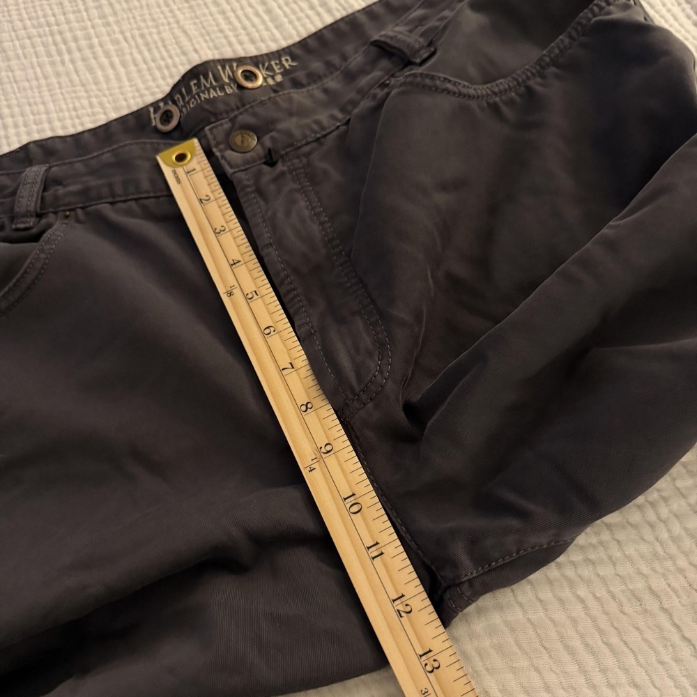 Joker Harlem Walker Jeans Mens 42x28 Gray Dark Wash Cotton Denim Logo Patch - Picture 15 of 16